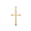 Thumbnail Image 0 of 42.0mm Modern Cross Necklace Charm in Hollow 10K Gold