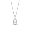 Thumbnail Image 0 of Unstoppable Love™ 0.25 CT. T.W. Diamond Teardrop Pendant in Sterling Silver