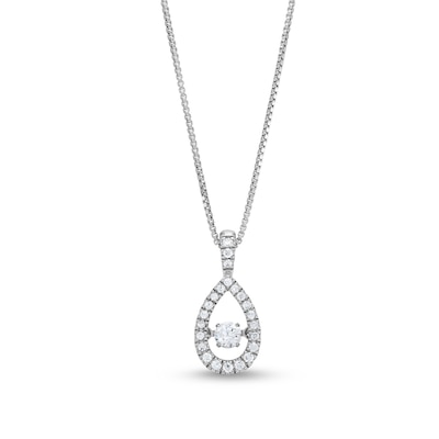 Unstoppable Love™ 0.25 CT. T.W. Diamond Teardrop Pendant in Sterling Silver