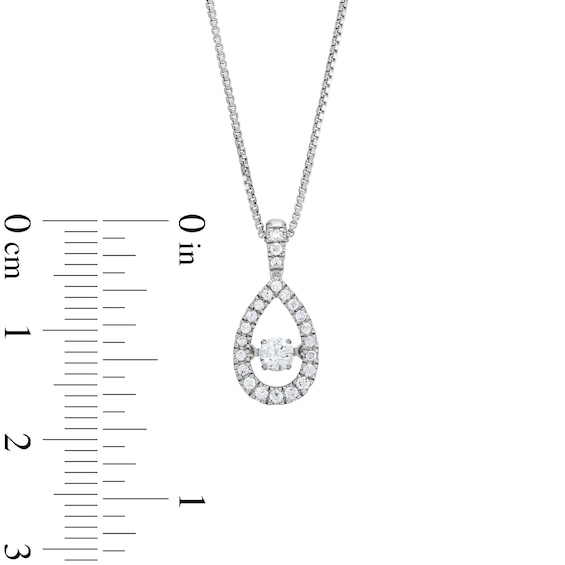 Unstoppable Love™ 0.25 CT. T.W. Diamond Teardrop Pendant in Sterling Silver