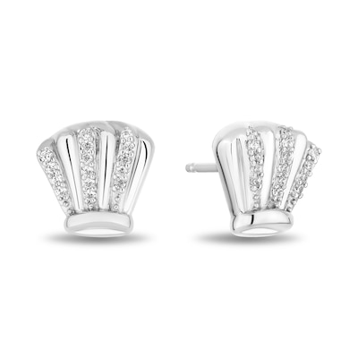 Disney Treasures Ratatouille 0.085 CT. T.W. Diamond Chef's Toque Stud Earrings in Sterling Silver