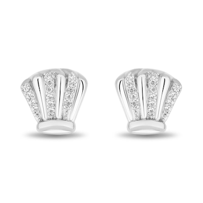 Disney Treasures Ratatouille 0.085 CT. T.W. Diamond Chef's Toque Stud Earrings in Sterling Silver