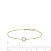 Thumbnail Image 2 of Diamond Accent Circle Anklet in 10K Gold