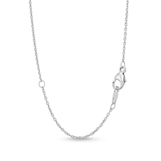 Trouvaille Collection CT. DeBeers®-Graded Princess-Cut Diamond Solitaire Pendant in 14K White Gold (F/I1