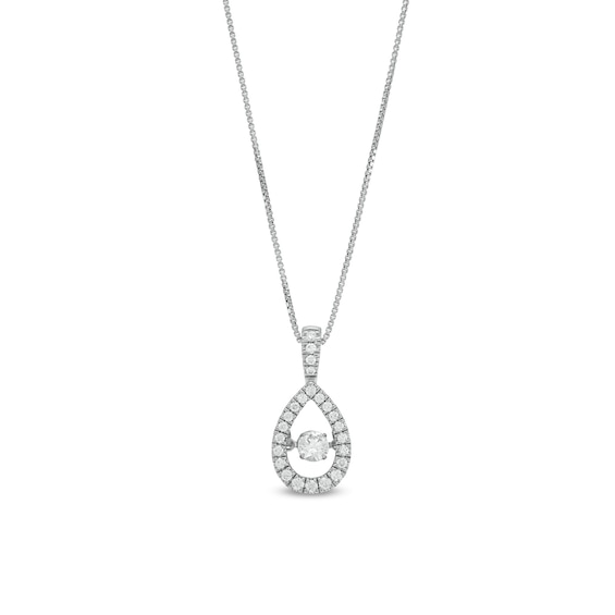 Unstoppable Love™ 0.50 CT. T.W. Diamond Vintage-Style Teardrop Pendant in 10K Gold