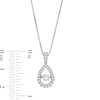 Unstoppable Love™ 0.50 CT. T.W. Diamond Vintage-Style Teardrop Pendant in 10K Gold