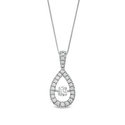 Unstoppable Love™ 1.50 CT. T.W. Diamond Teardrop Pendant in 10K White Gold