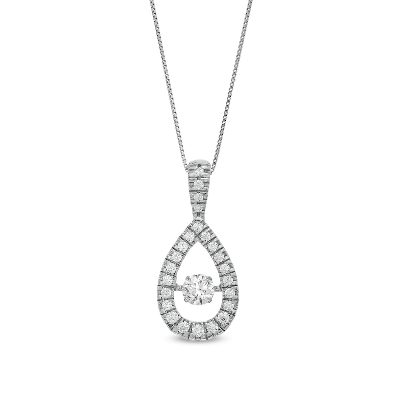 Unstoppable Love™ 1.50 CT. T.W. Diamond Teardrop Pendant in 10K White Gold|Peoples Jewellers