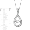 Unstoppable Love™ 1.50 CT. T.W. Diamond Teardrop Pendant in 10K White Gold