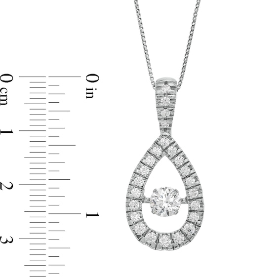 Unstoppable Love™ 1.50 CT. T.W. Diamond Teardrop Pendant in 10K White Gold