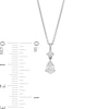 Thumbnail Image 3 of Trouvaille Collection 0.40 CT. T.W. DeBeers®-Graded Pear and Round-Cut Diamond Pendant in 14K White Gold (F/I1)