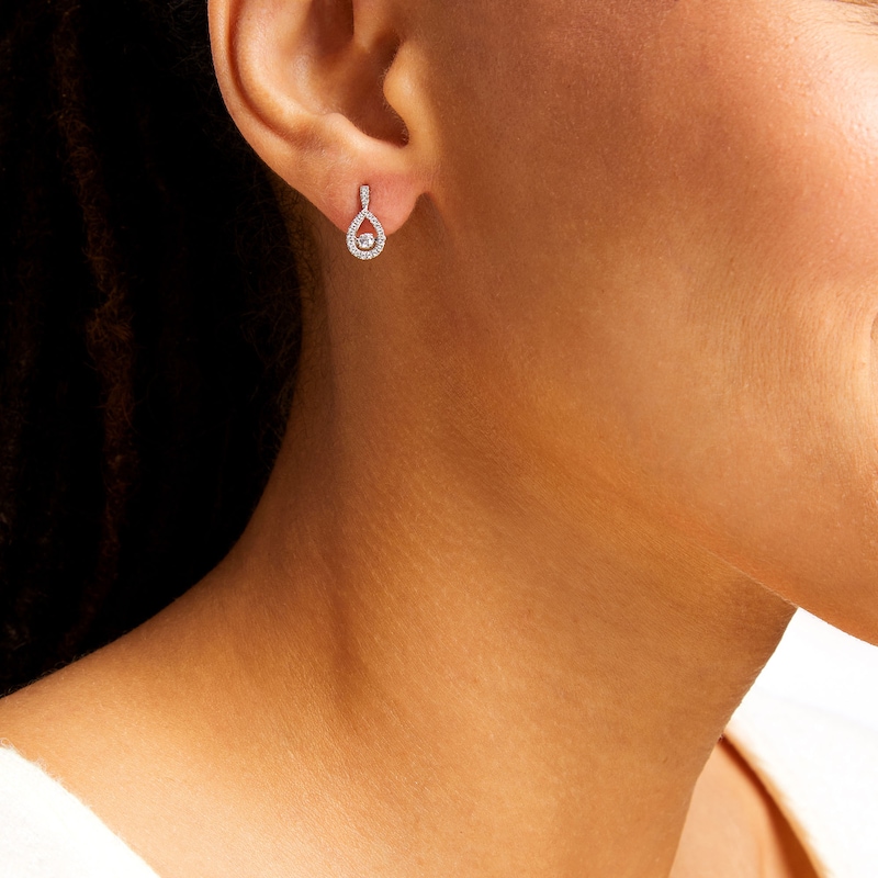Unstoppable Love™ 0.25 CT. T.W. Diamond Teardrop Earrings in Sterling Silver|Peoples Jewellers