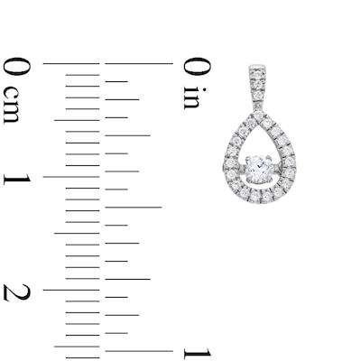 Unstoppable Love™ 0.25 CT. T.W. Diamond Teardrop Earrings in Sterling Silver