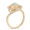 EFFY™ Collection Opal and 0.23 CT. T.W. Diamond Swirl Ring in 14K Gold