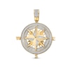 Men's 1.00 CT. T.W. Diamond North Star Compass Necklace Charm in 10K Gold