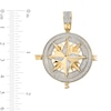 Men's 1.00 CT. T.W. Diamond North Star Compass Necklace Charm in 10K Gold