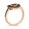 Thumbnail Image 3 of Le Vian® Passion Ruby™ and 0.50 CT. T.W. Diamond Heart Ring in 14K Strawberry Gold™