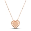 Le Vian® Passion Ruby™ and 0.38 CT. T.W. Diamond Heart Pendant in 14K Strawberry Gold™