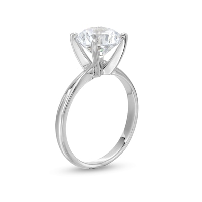 3.00 CT.  Certified Diamond Solitaire Engagement Ring in 14K Gold (I/I3)