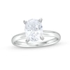 2.00 CT. Oval-Cut Certified Diamond Solitaire Engagement Ring in 14K White Gold (I/I1)