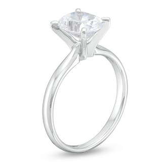 2.00 CT. Oval-Cut Certified Diamond Solitaire Engagement Ring in 14K White Gold (I/I1)