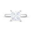Thumbnail Image 2 of 3.00 CT. Princess-Cut Certified Diamond Solitaire Engagement Ring in 14K White Gold (I/I1)