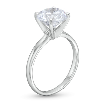 3.00 CT. Certified Diamond Solitaire Engagement Ring in 14K White Gold (I/I1)