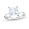 Thumbnail Image 0 of 3.00 CT. Princess-Cut Certified Diamond Solitaire Engagement Ring in 14K White Gold (I/I2)