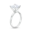 Thumbnail Image 2 of 3.00 CT. Princess-Cut Certified Diamond Solitaire Engagement Ring in 14K White Gold (I/I2)