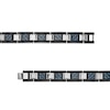 Thumbnail Image 2 of Men's Square Blue Carbon Fibre Link Bracelet in Stainless Steel with Black Ion-Plate