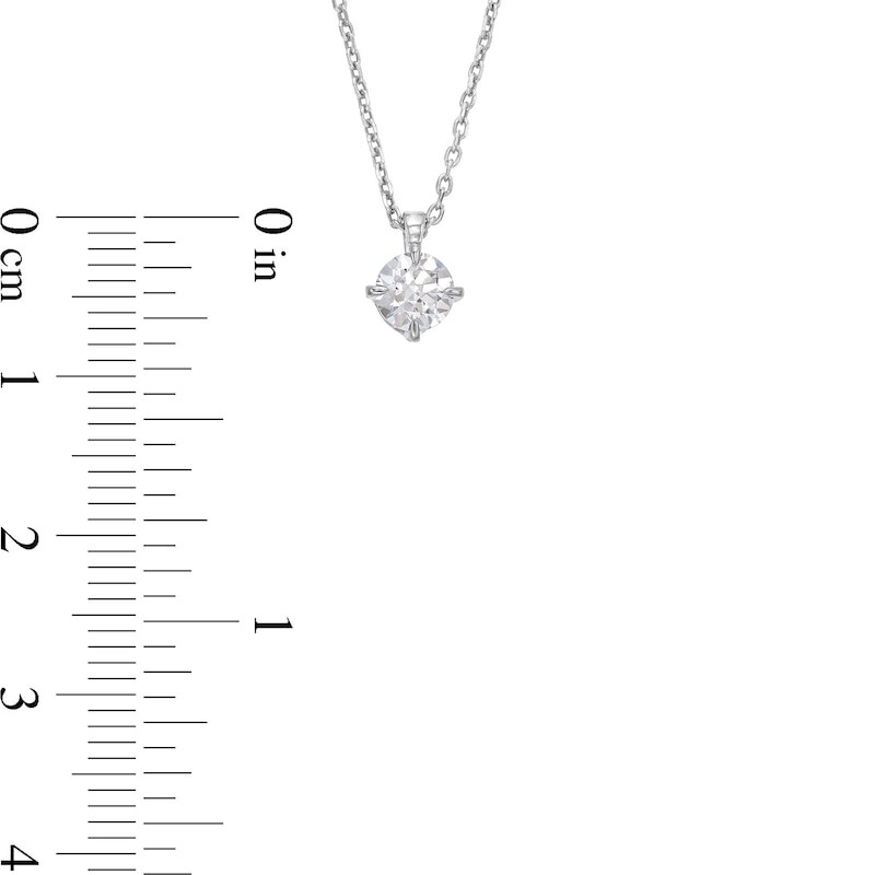 Main Image 4 of 0.50 CT. Certified Diamond Solitaire Pendant in 14K Gold (J/I2)