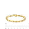 Thumbnail Image 3 of Men's 1.00 CT. T.W. Diamond Curb Chain Bracelet in Hollow 10K Gold - 8.5"