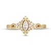 0.45 CT. T.W. Marquise Diamond Framed Twist Shank Engagement Ring in 10K Gold (I/I2)