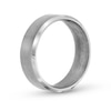 Thumbnail Image 2 of Men's 7.0mm Satin Textured Beveled Edge Comfort Fit Wedding Band in Tantalum