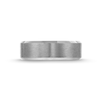 Thumbnail Image 3 of Men's 7.0mm Satin Textured Beveled Edge Comfort Fit Wedding Band in Tantalum