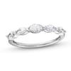 Thumbnail Image 0 of 1.00 CT. T.W. Marquise-Cut Certified Lab-Created Diamond Five Stone Band in 14K White Gold (F/SI2)