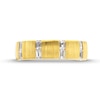 Thumbnail Image 3 of Men's 0.75 CT. T.W. Emerald-Cut Certified Lab-Created Diamond Linear Station Band in 10K Gold (F/SI2)