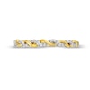 Thumbnail Image 3 of 0.08 CT. T.W. Diamond Cascading Braid Band in 10K Gold