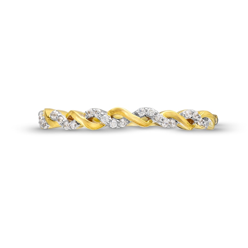 0.08 CT. T.W. Diamond Cascading Braid Band in 10K Gold|Peoples Jewellers