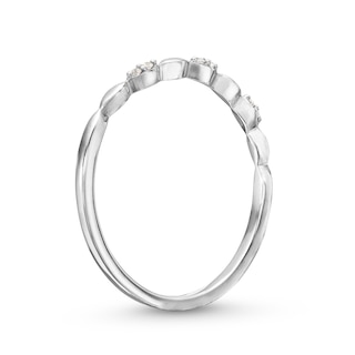 Diamond Accent Marquise Band in 10K White Gold