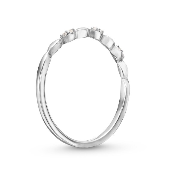 Diamond Accent Marquise Band in 10K White Gold