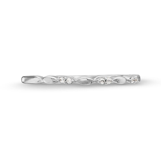 Diamond Accent Marquise Band in 10K White Gold