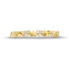 Thumbnail Image 3 of 0.10 CT. T.W. Multi-Diamond Alternating Hearts Band in 10K Gold