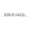 Thumbnail Image 4 of 0.10 CT. T.W. Multi-Diamond Alternating Hearts Band in 10K White Gold