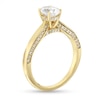 Thumbnail Image 2 of 1.00 CT. T.W. Oval-Cut Diamond Frame Engagement Ring in 14K  Gold (I/I1)