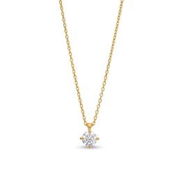 0.50 CT. Certified Diamond Solitaire Pendant in 14K Gold (J/I2)