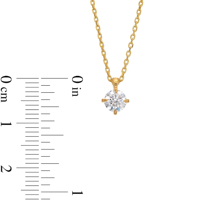 0.50 CT. Certified Diamond Solitaire Pendant in 14K Gold (J/I2)