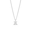 Thumbnail Image 0 of Trouvaille Collection 0.50 CT. DeBeers®-Graded Princess-Cut Diamond Solitaire Pendant in 14K White Gold (F/I1)
