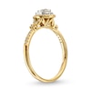 Thumbnail Image 2 of 0.29 CT. T.W. Pear-Shaped Diamond Frame V-Sides Engagement Ring in 14K Gold