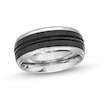 Thumbnail Image 0 of Men's 9.0mm Wedding Band in Tungsten with Black Ion Plate - Size 10
